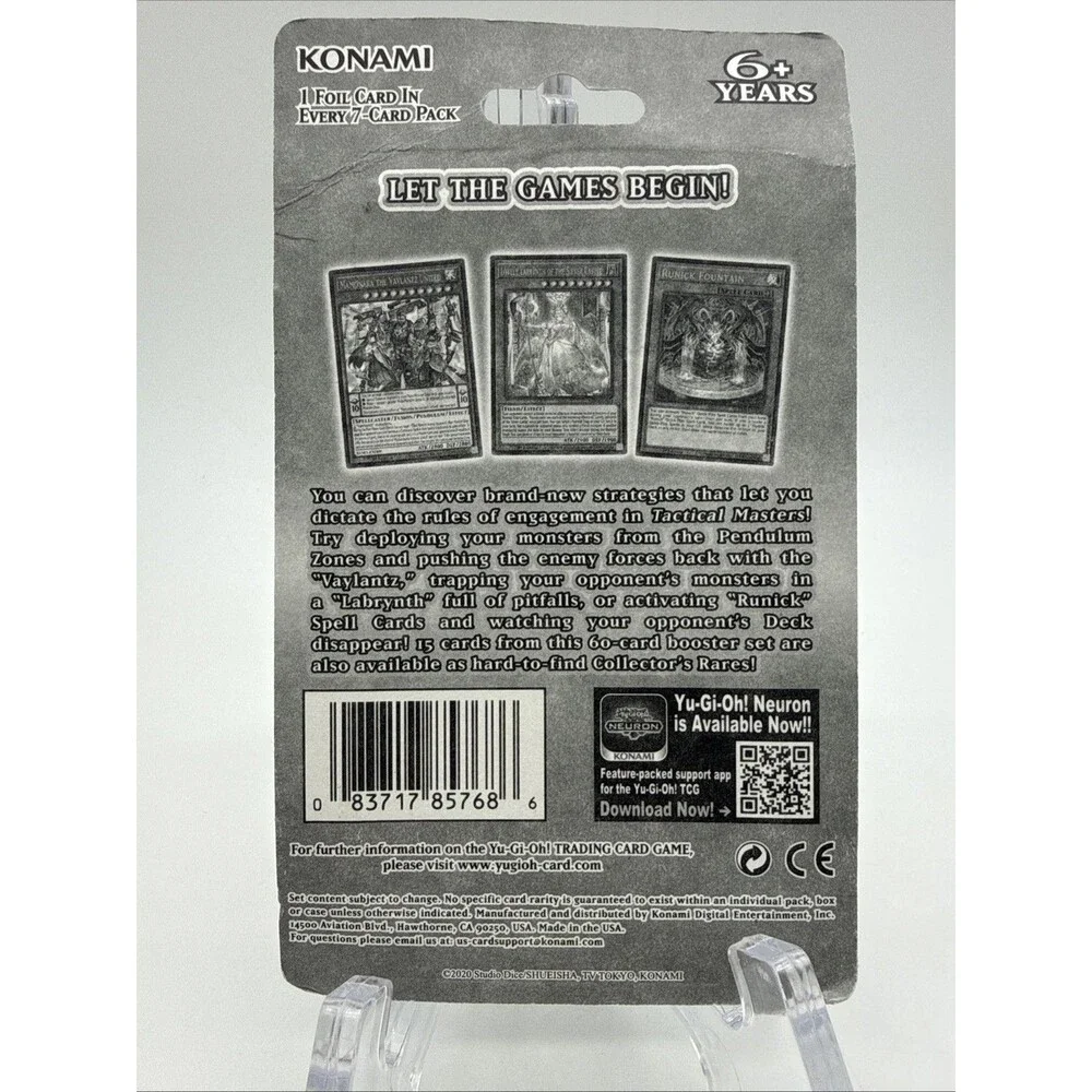 2020 Konami Yu-Gi-Oh Tactical Masters 1st edition Blister Pack NEW AA M7 21023